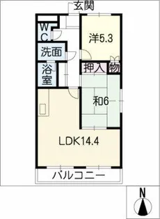 シャンパーニュ【1階】の間取り