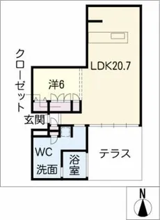 SUNLIGHT OF CALM【1階】の間取り