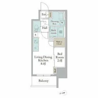 ストーリア名古屋城西【0803号室】の間取り