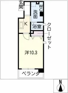 ジュネス瑞穂【2階】の間取り