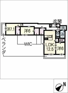プリミエール【2階】の間取り