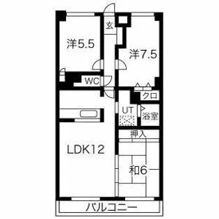 ヒルトップ井上【2階】の間取り