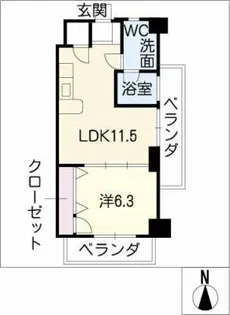 SK BUILDING-8【3階】の間取り