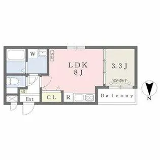 MOVE中村公園NEO【103号室】の間取り