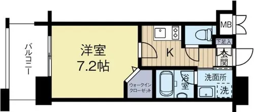 福岡県福岡市博多区奈良屋町【マンション】の間取り