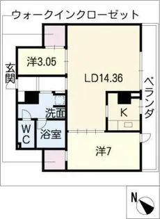 RIVO IRINAKA【3階】の間取り