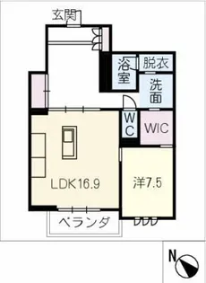 ザ リッツ大手町【4階】の間取り
