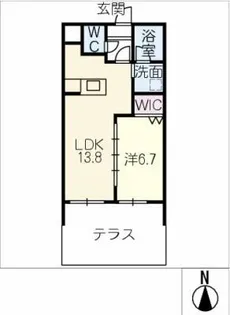Wan’s Terrace【1階】の間取り