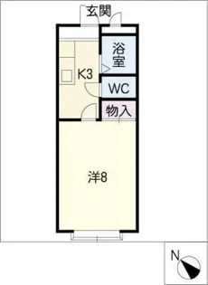 グリーンハイツ椎木【1階】の間取り
