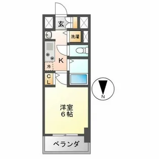 プレサンス名古屋STATIONアブソリュート【3階】の間取り