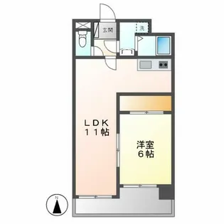 アーク上前津ビル【604号室】の間取り