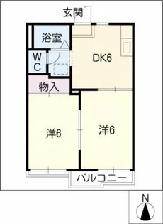 フォーブル東山台【1階】の間取り
