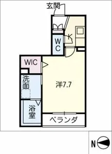 ヘーベル名西【2階】の間取り