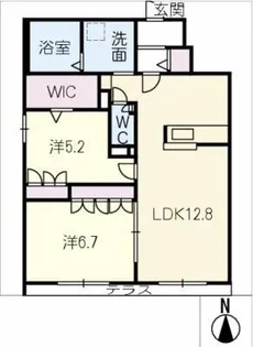 プライア桜山【1階】の間取り