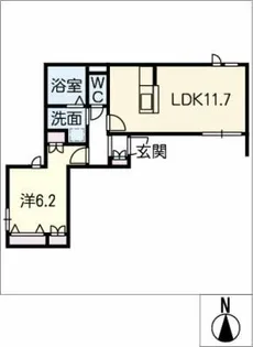 クレールメゾン【1階】の間取り