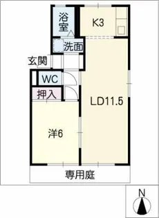 ベラ・ビスタ滝ノ水【1階】の間取り