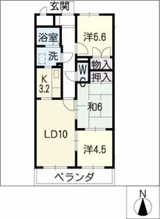 ノアコーワ【1階】の間取り