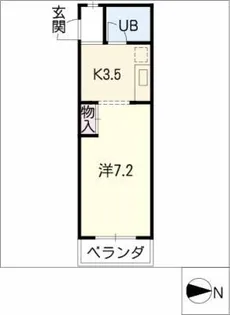 レスポアール上社【1階】の間取り