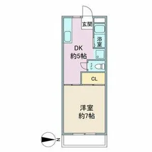 サンライズⅡ【3階】の間取り