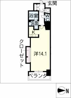 エルブ葵【7階】の間取り