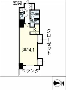 エルブ葵【8階】の間取り