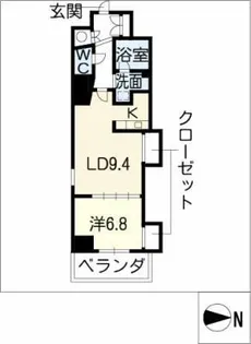 エルブ葵【5階】の間取り