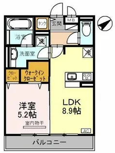 セレンディピティ堅田【1階】の間取り