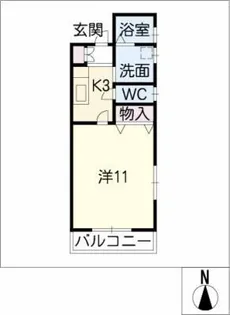 AⅡPALACEⅢ【2階】の間取り