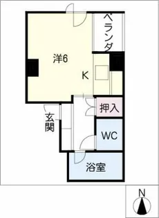 SUNUPROYALGARDEN広小路【8階】の間取り