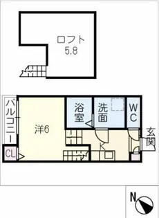 リベルテ千種【2階】の間取り