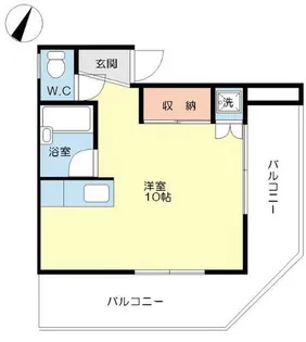 グリンパレス【501号室】の間取り