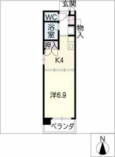 グレイス滝ノ水【1階】の間取り