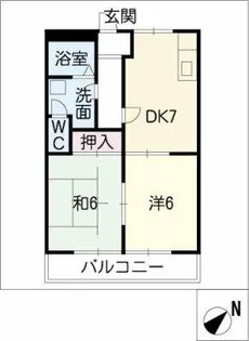 サンチェリオA【2階】の間取り