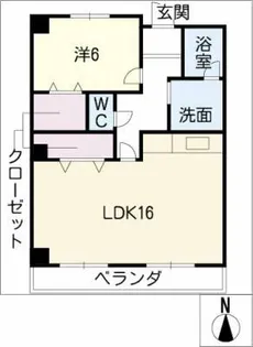 三幸マンション【1階】の間取り