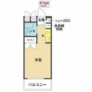 メゾン・ド・リヴァージュ【0102号室】の間取り