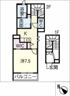 オリーブⅡ【2階】の間取り