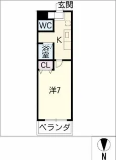 A・City瑞穂雁道【5階】の間取り