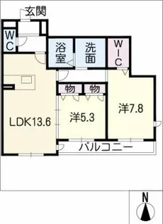 メゾン ドゥ ソレイ【1階】の間取り