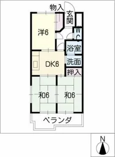 コーポニューフレンド第一【6階】の間取り