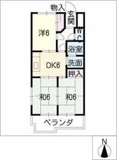 コーポニューフレンド第一【6階】の間取り