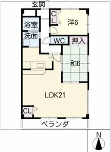 ハイツ・エクシード【3階】の間取り