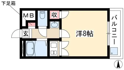 桜マンションII【4階】の間取り