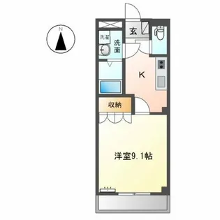 アーバンディアハイツ【2階】の間取り