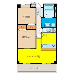 藪畔SANTEN【2階】の間取り