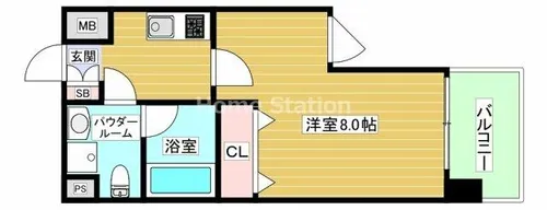 大阪府大阪市此花区西九条3丁目【マンション】の間取り