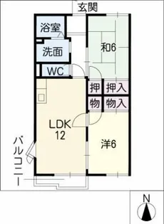 エントピア末広【2階】の間取り
