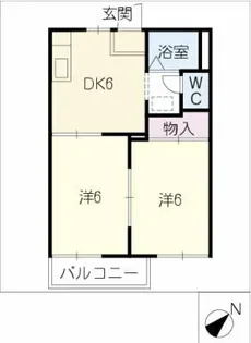 セリーノ丸根【2階】の間取り