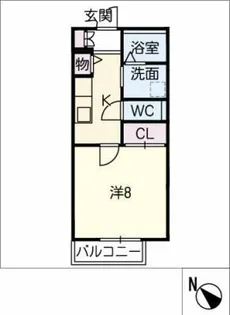カーサ ホンダ【1階】の間取り