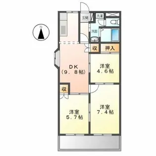 ガーデンコーポANO【1階】の間取り
