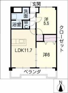エンゼルヴィラ平成【1階】の間取り